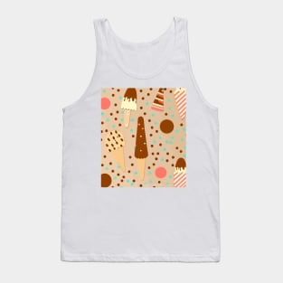 Popsicle and Sprinkles Pattern Tank Top
